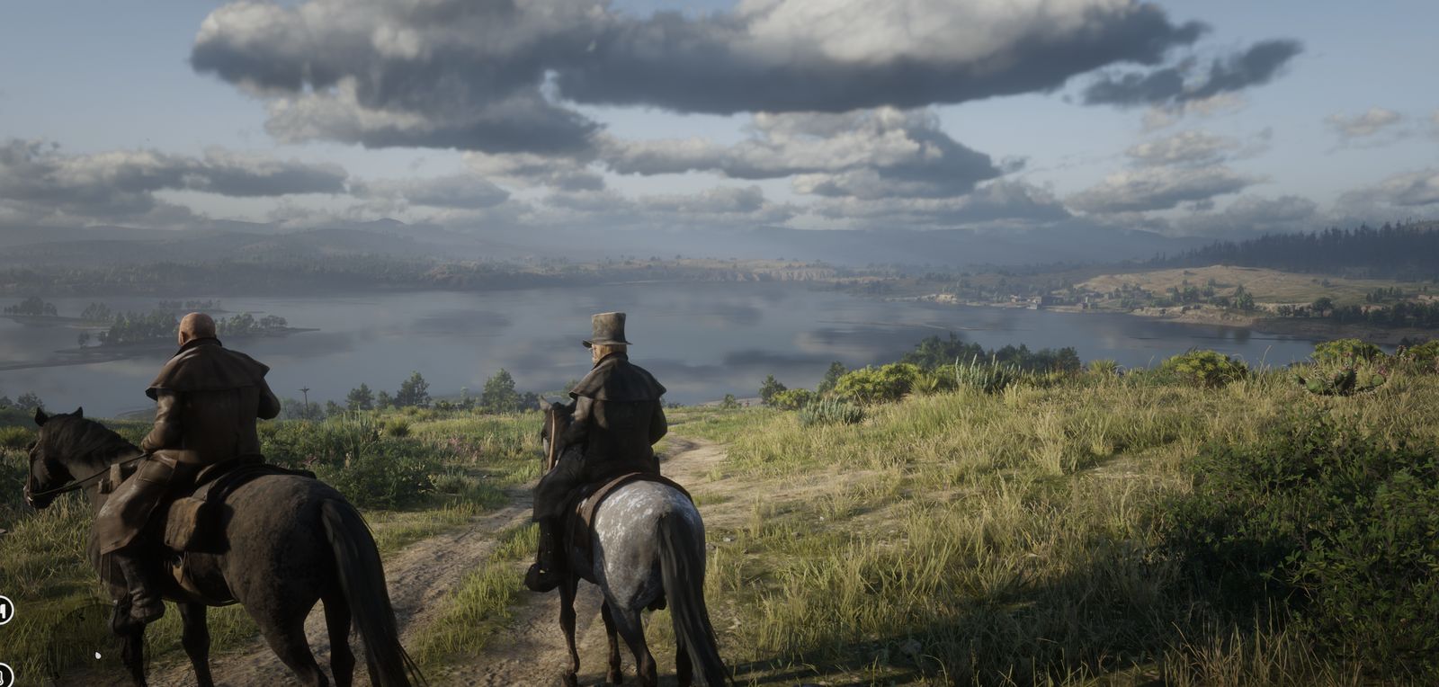 Blick von Rhodes über das Land